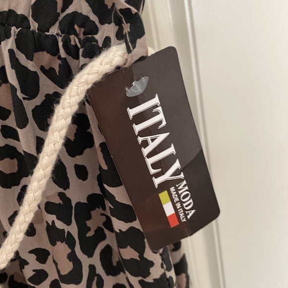 MODA ITALIA ANIMAL PRINT SUMMER DRESS . - Picture 8 of 10